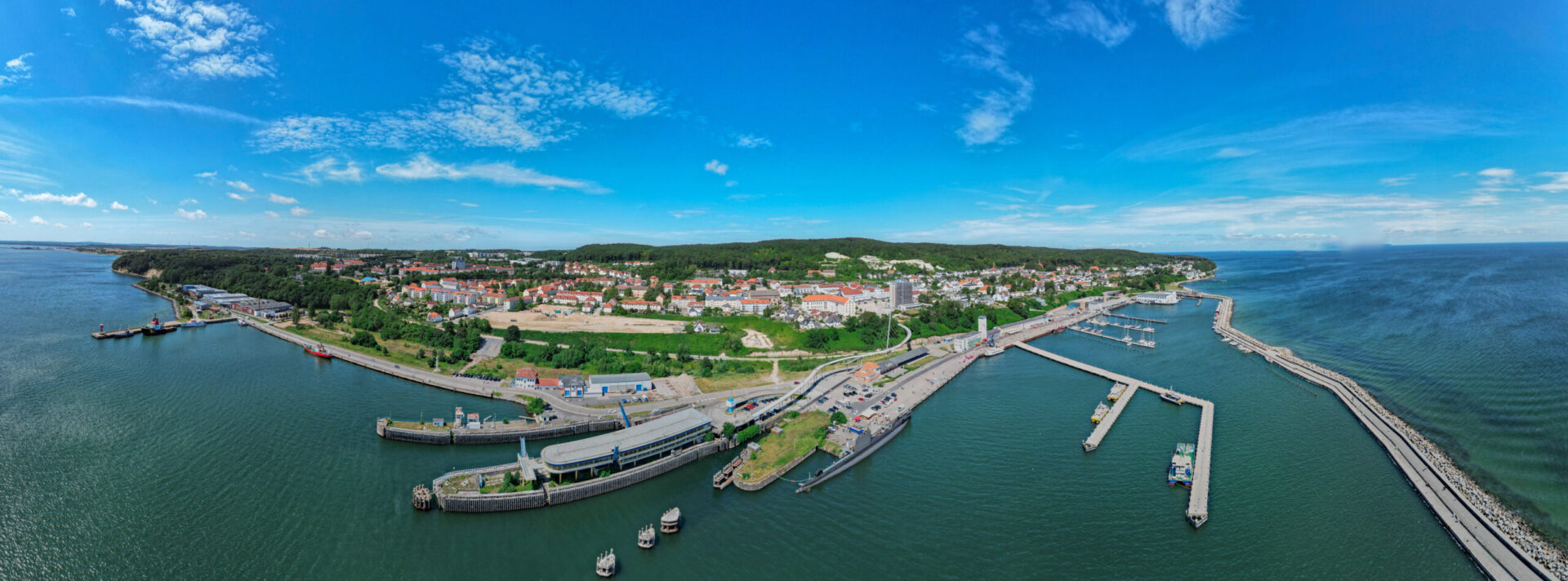 Der Hafen von Sassnitz auf Rügen