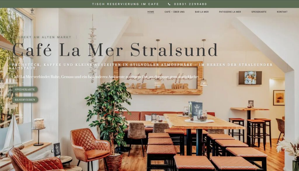 Cafe in Stralsund