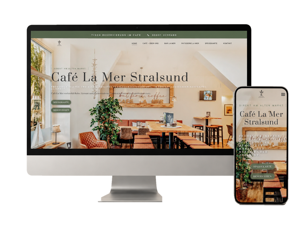 Cafe La Mer - neue Webseite