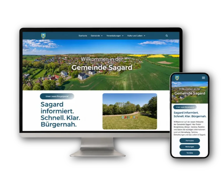 eine neue Webseite für die Gemeinde Sagard